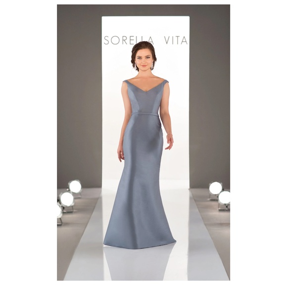 Sorella Vita 8964 Formal Gown Dress Seafoam Blue-green. Tag Sz 14 (sz 10-12) - Picture 11 of 12